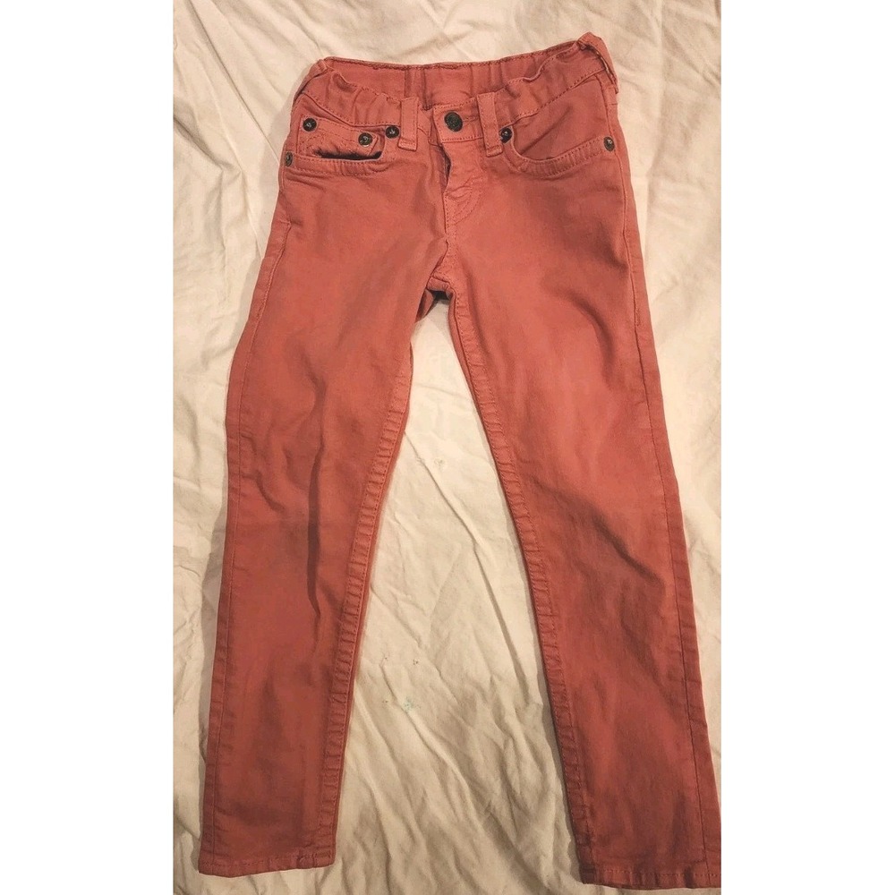 True Religion Jeans Jeggings Size 6 Pink Casey Pants Skinny Jeans Tapered